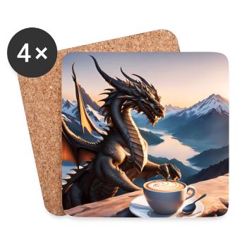 The Coffee Bean - Welsh coffee at it's best - Coasters (set of 4) - white - Front