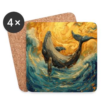 Wal Fisch Van Gogh - Untersetzer (4er-Set) - Weiß - Vorne