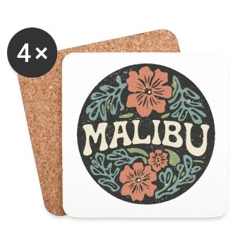 Retro Malibu - Coasters (set of 4) - white - Front