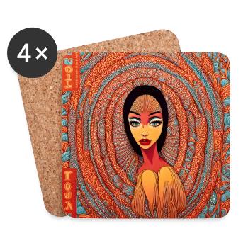 My name is Freedom - Coasters (set of 4) - white - Front