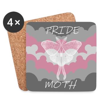 PRIDE MOTTE DEMIGIRL - Untersetzer (4er-Set) - Weiß - Vorne