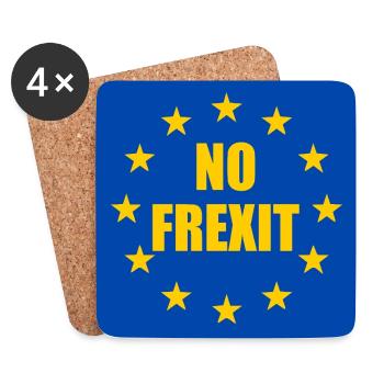 No frexit - Coasters (set of 4) - white - Front
