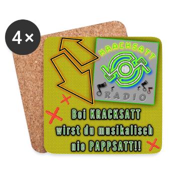 KRACKSATT - Coasters (set of 4) - white - Front