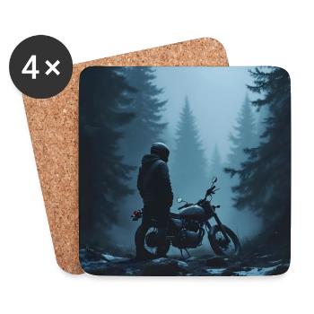 Northern Mist - Untersetzer (4er-Set) - Weiß - Vorne