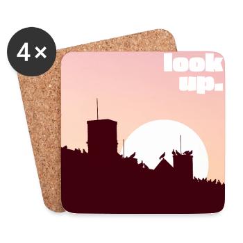 Look Up - Untersetzer (4er-Set) - Weiß - Vorne