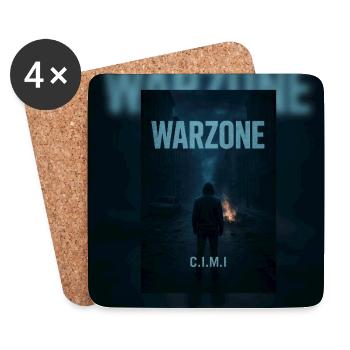 Warzone C.I.M.I - Untersetzer (4er-Set) - Weiß - Vorne