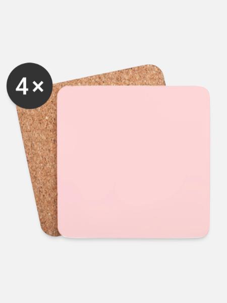 rosa Hintergrund Textur Vorlage personalisieren - Untersetzer (4er-Set) - Weiß