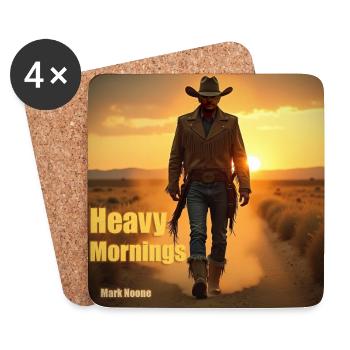 Heavy Mornings CD-Cover - Untersetzer (4er-Set) - Weiß - Vorne