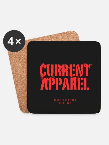 AKTUELLE APPAREL - Untersetzer (4er-Set) - Weiß