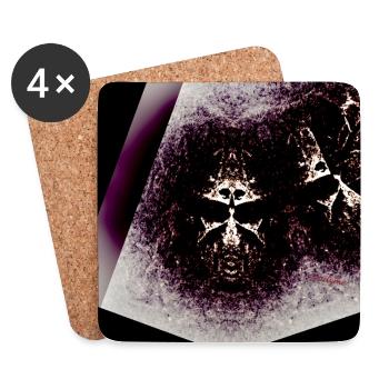 Creepy Guy - Untersetzer (4er-Set) - Weiß - Vorne