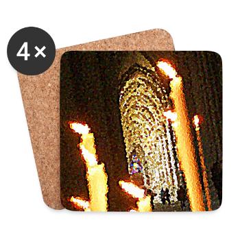 The flames of divinity - Coasters (set of 4) - white - Front