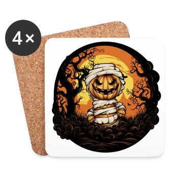 Halloween Mummy - Coasters (set of 4) - white - Front