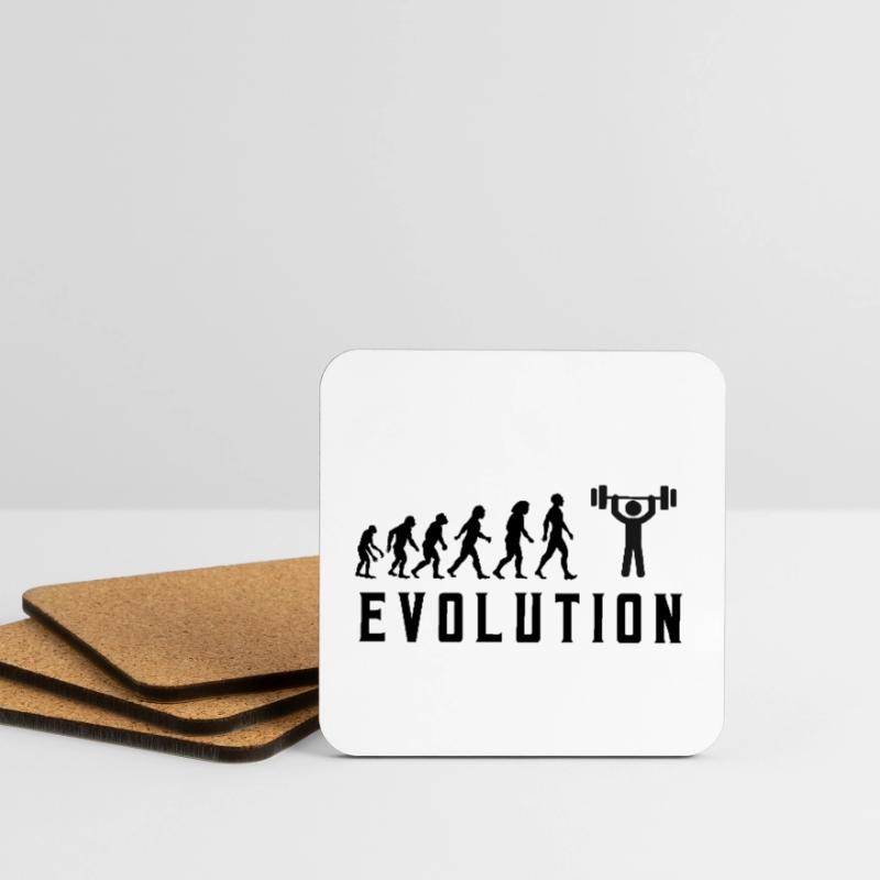 Evolution Bodybuliding Évolution de Dessous de verre (lot de 4)