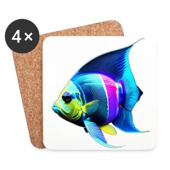 Angelfish - Coasters (set of 4) - white - Front