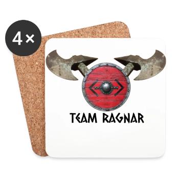 Shieldwall, Team Ragnar! - Coasters (set of 4) - white - Front