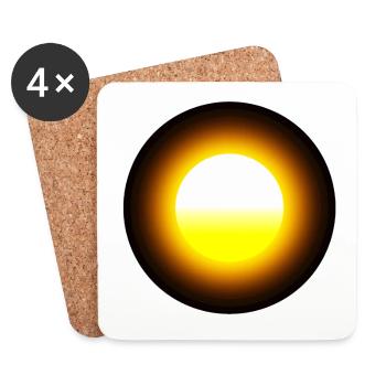 Sun - Coasters (set of 4) - white - Front