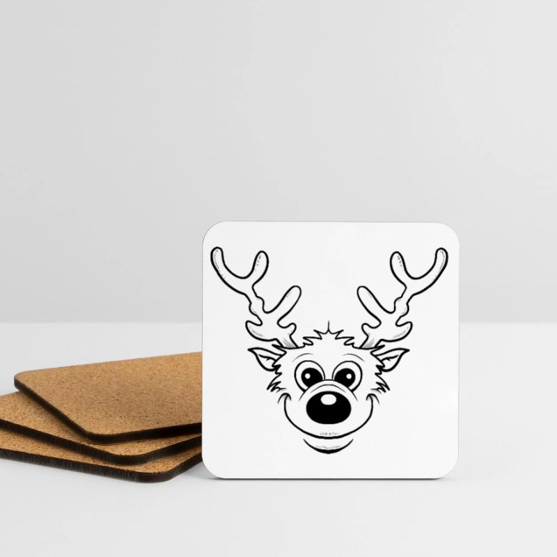 Moose Coasters (set of 4)