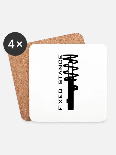 FIXED STANCE - Untersetzer (4er-Set) - Weiß