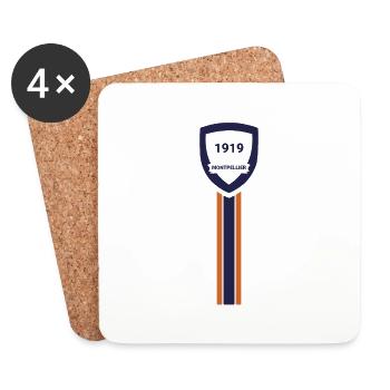 Montpellier football club - Coasters (set of 4) - white - Front