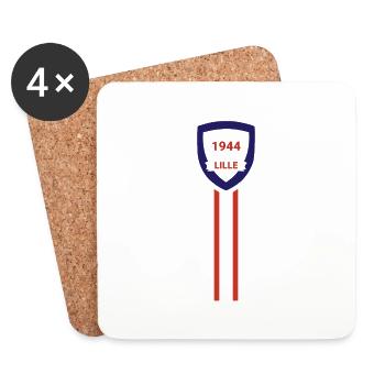 Lille football club - Coasters (set of 4) - white - Front