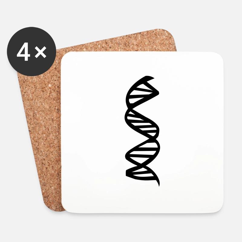 DNA - Untersetzer (4er-Set) - Weiß