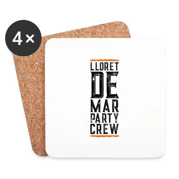 Lloret De Mar Party Crew - Coasters (set of 4) - white - Front