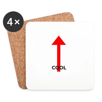 Cool - Untersetzer (4er-Set) - Weiß - Vorne
