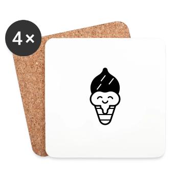 ICE - Coasters (set of 4) - white - Front