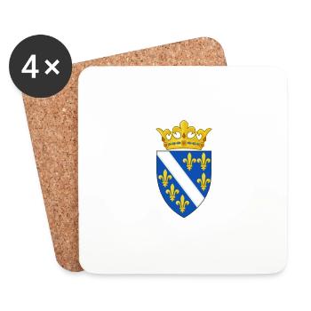 GRB KRALJEVINE BOSNE I HERCERGOVINE / Bosnien - Untersetzer (4er-Set) - Weiß - Vorne