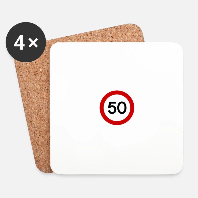 50 - Untersetzer (4er-Set) - Weiß