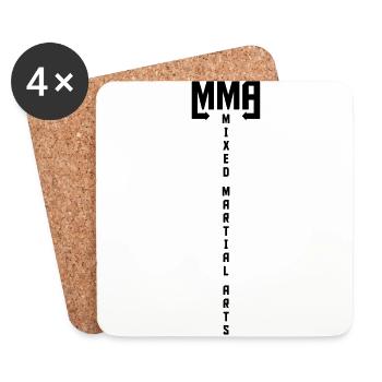 MMA - Dessous de verre (lot de 4) - blanc - Devant