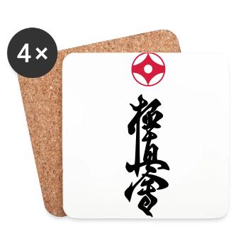 Kyokushin - Untersetzer (4er-Set) - Weiß - Vorne