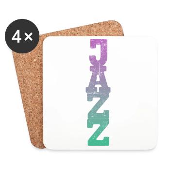 Jazz Music Retro - Coasters (set of 4) - white - Front