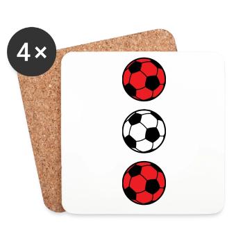 Football Austria BallSport - Coasters (set of 4) - white - Front