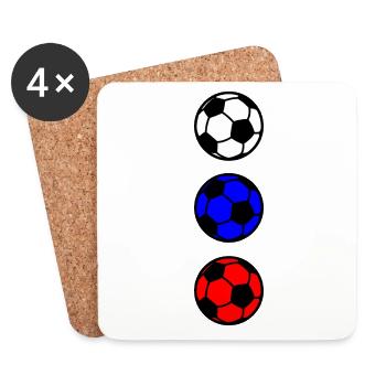 Football Russia Ball Sports - Coasters (set of 4) - white - Front