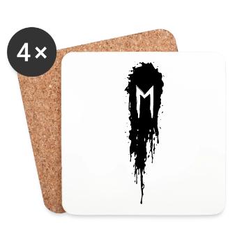 Ehwaz - Dessous de verre (lot de 4) - blanc - Devant