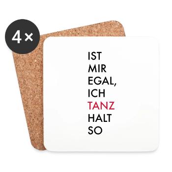 tanzen - Untersetzer (4er-Set) - Weiß - Vorne