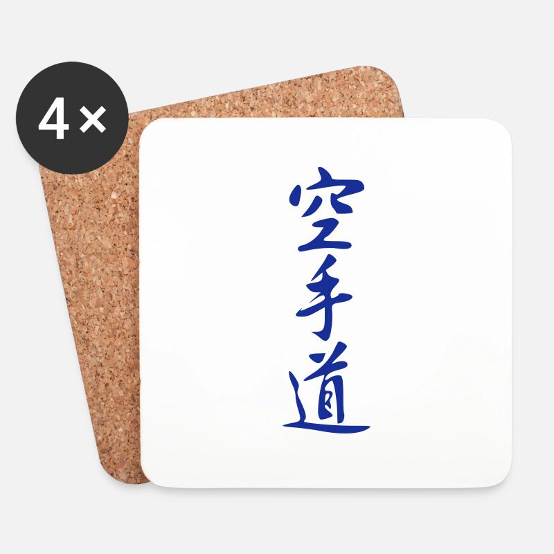 Karate - Untersetzer (4er-Set) - Weiß