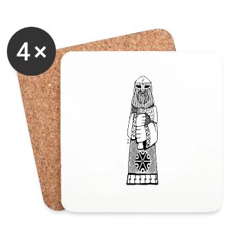 Perun - Перун BoW - Dessous de verre (lot de 4) - blanc - Devant