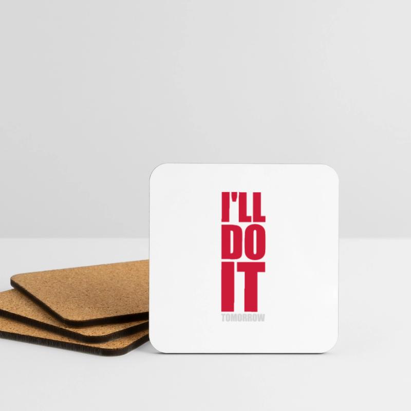 do it tomorrow quote Coasters (set of 4)