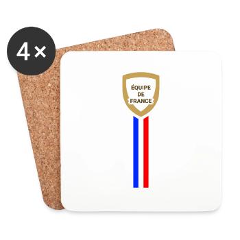 French national team - Coasters (set of 4) - white - Front