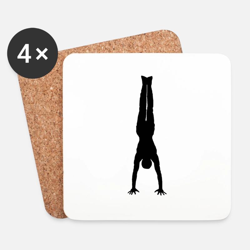 Handstand calisthenics skill - Untersetzer (4er-Set) - Weiß