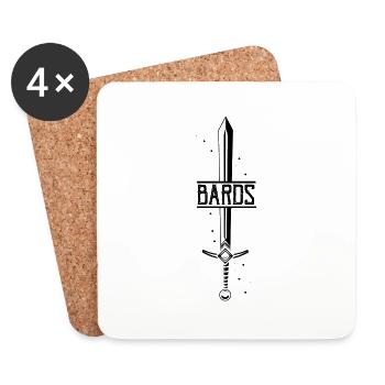 Larping pour les jeux de rôle fantastiques et les combats à l’épée - Dessous de verre (lot de 4) - blanc - Devant