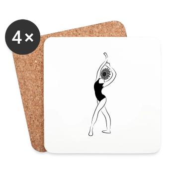Dancer - Coasters (set of 4) - white - Front