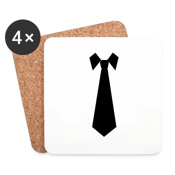 Tie - Coasters (set of 4) - white - Front