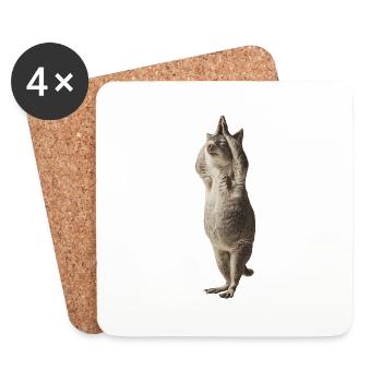 Chinchilla - Untersetzer (4er-Set) - Weiß - Vorne