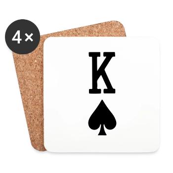 save the king - Coasters (set of 4) - white - Front