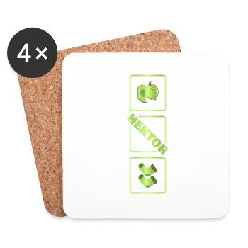 Birth of Hector - Coasters (set of 4) - white - Front