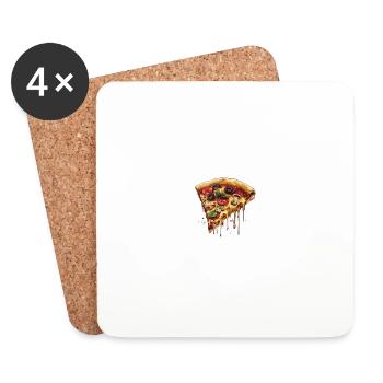 Juicy Pizza Slize - Untersetzer (4er-Set) - Weiß - Vorne