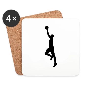 basket_g1 - Untersetzer (4er-Set) - Weiß - Vorne